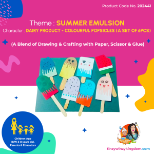 Dairy Product- Colourful Popsicles (A set of 6 PCS)